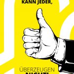 Eine Hand von einem Grafikdesigner oder Webdesigner einer Werbeagentur in Kenzingen, Herbolzheim, Ettenheim oder Lahr, zeigt den Daumen nach oben für gute und moderne Werbung, Grafik & Marketing für Logodesign, Gestaltung von Flyer und Broschüren, Firmenauftritt, Fahrzeugbeklebung und Werbemittel wie Anzeigen und Geschenke oder Social Media.