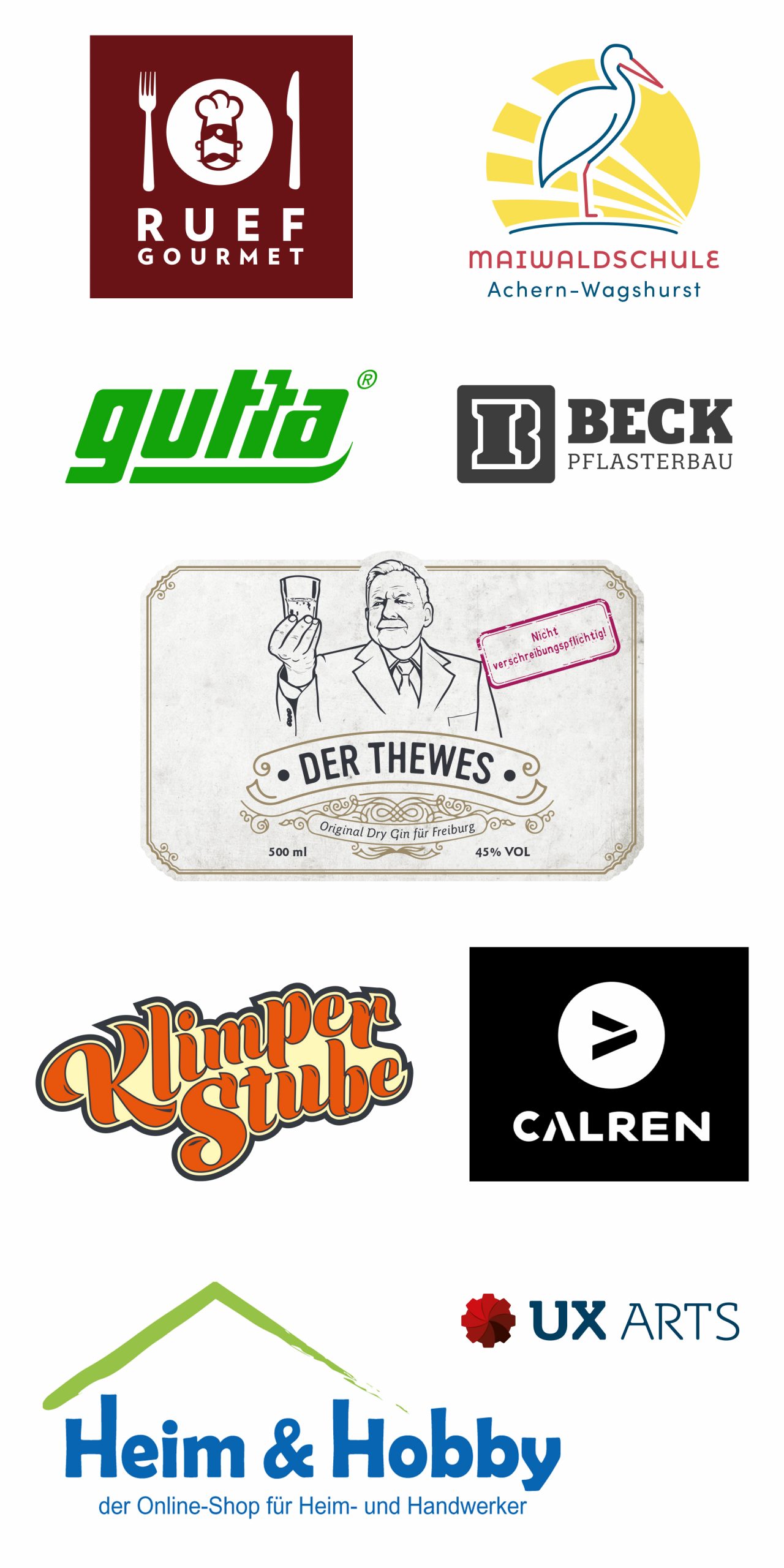 Logo von Firmen in Kenzingen, Emmendingen, Ortenua, Freiburg und Umgebung in unterschiedlichen Designs für Unternehmen verschiedener Arten